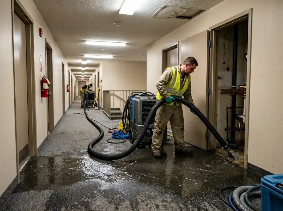 multi-unit-apartment-hallway-f-005 — frequently asked questions, Emergency Burst Pipe Water Extraction & Removal in West Ben…